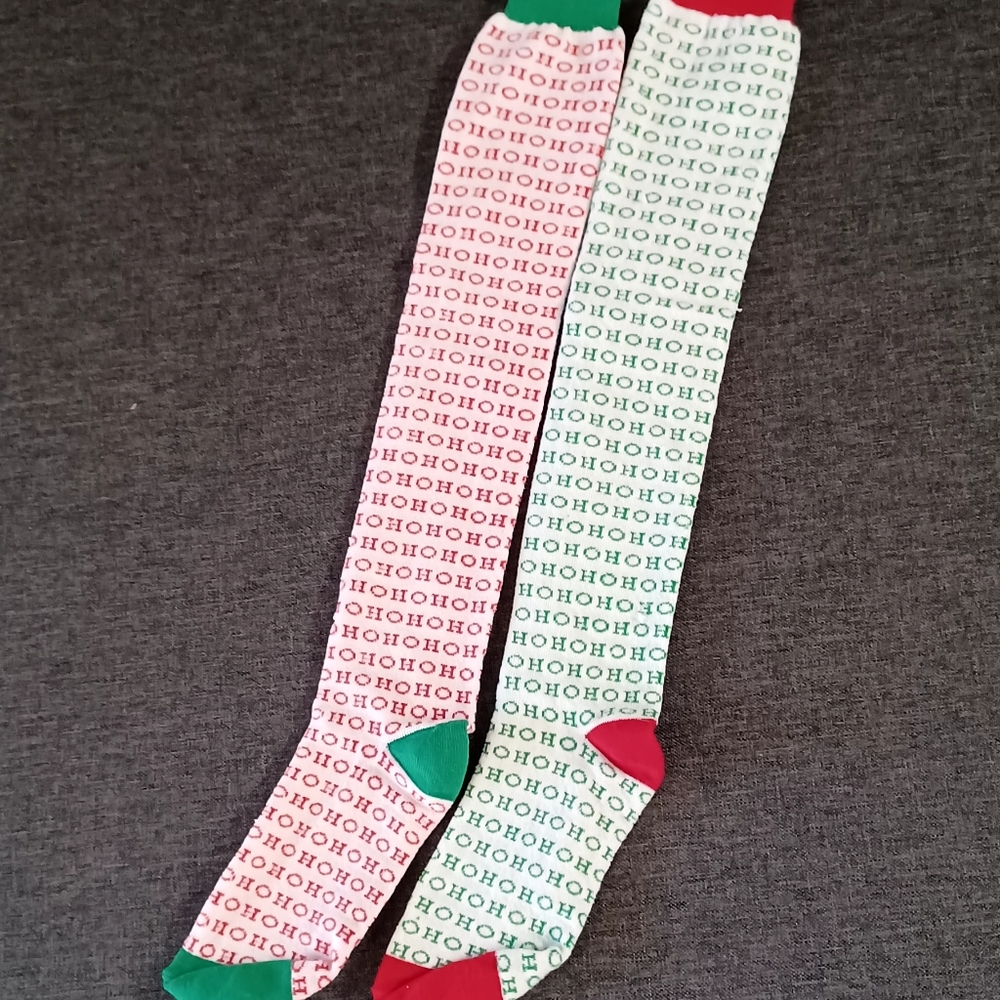 Knee High Christmas Socks